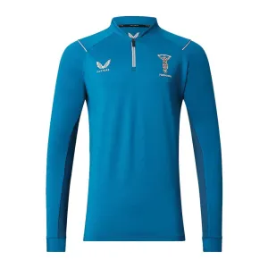 2022-2023 Harlequins Match Day Quarter Zip Mid Layer (Ink Blue)
