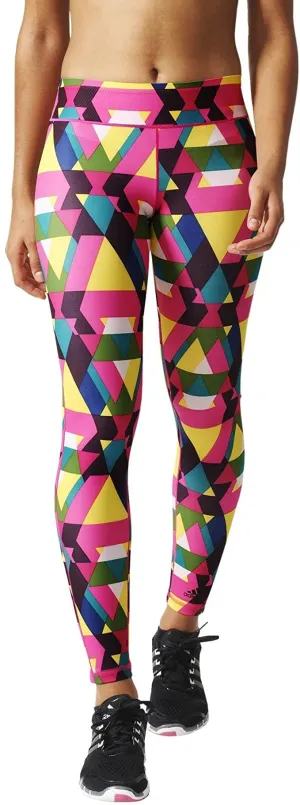 Adidas Womens Ultimate Fit Multicoloured Long Gym Tights