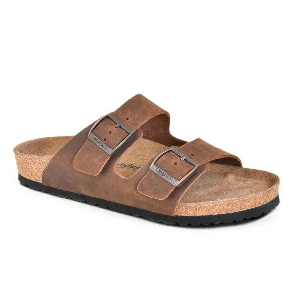 AEROTHOTIC AHARON DUAL STRAP SLIDE SANDALS FOR MEN