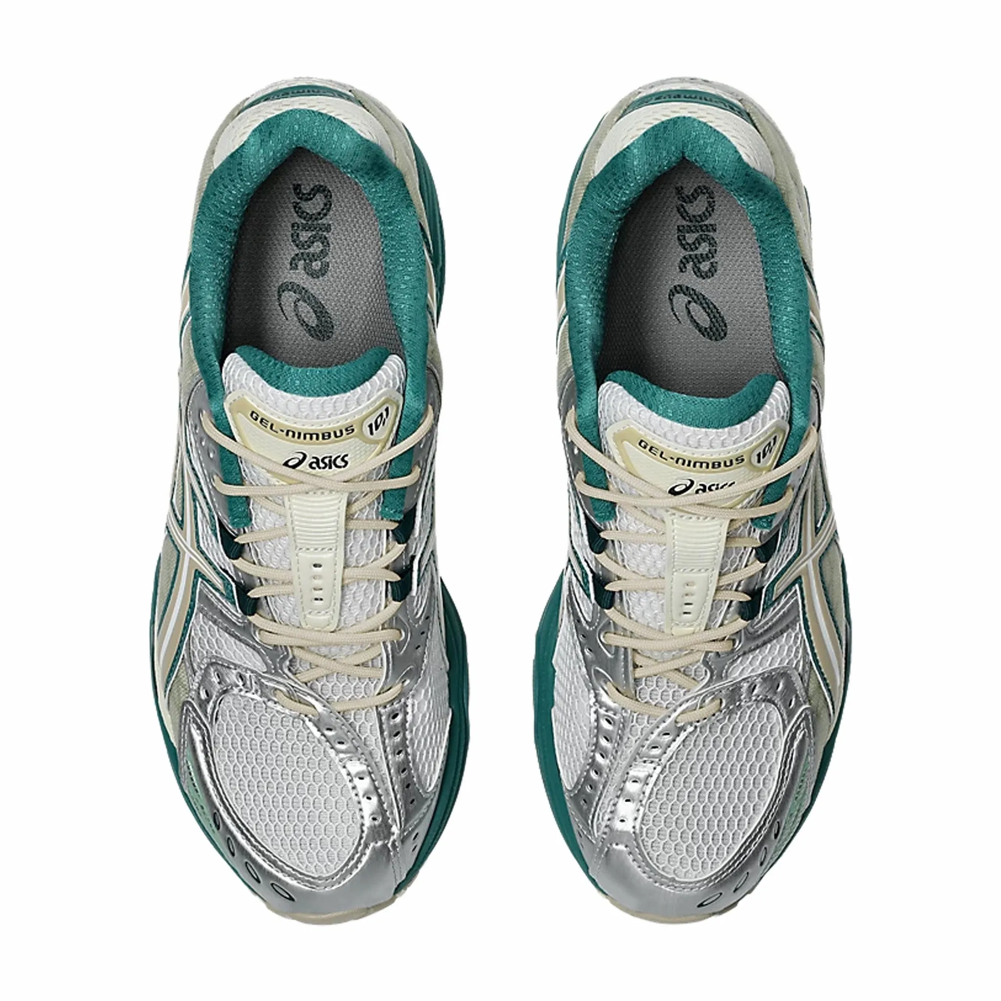 ASICS Men's GEL-Nimbus 10.1 (White/Rainy Lake)