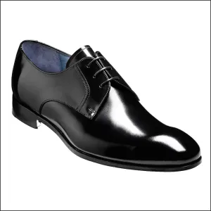 Barker Rutherford Black Hi Shine Derby Shoe@