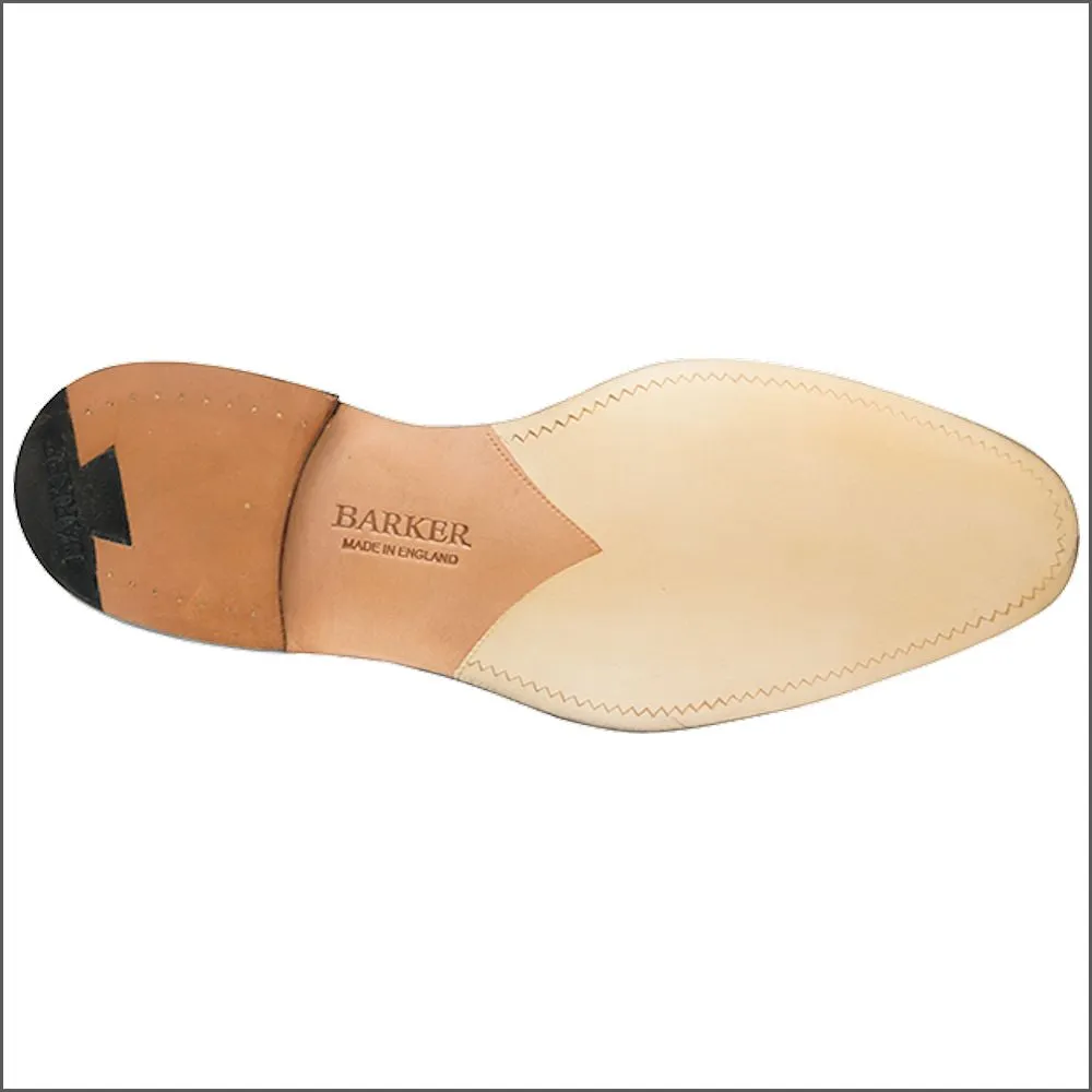 Barker Rutherford Black Hi Shine Derby Shoe@