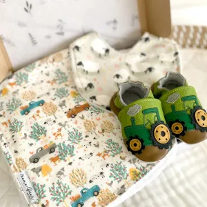 Bib & Burp Cloth Set | Farm