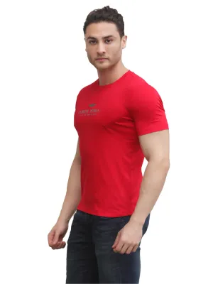 BLACKTREE RED LATOALPS DESIGN T-SHIRT.
