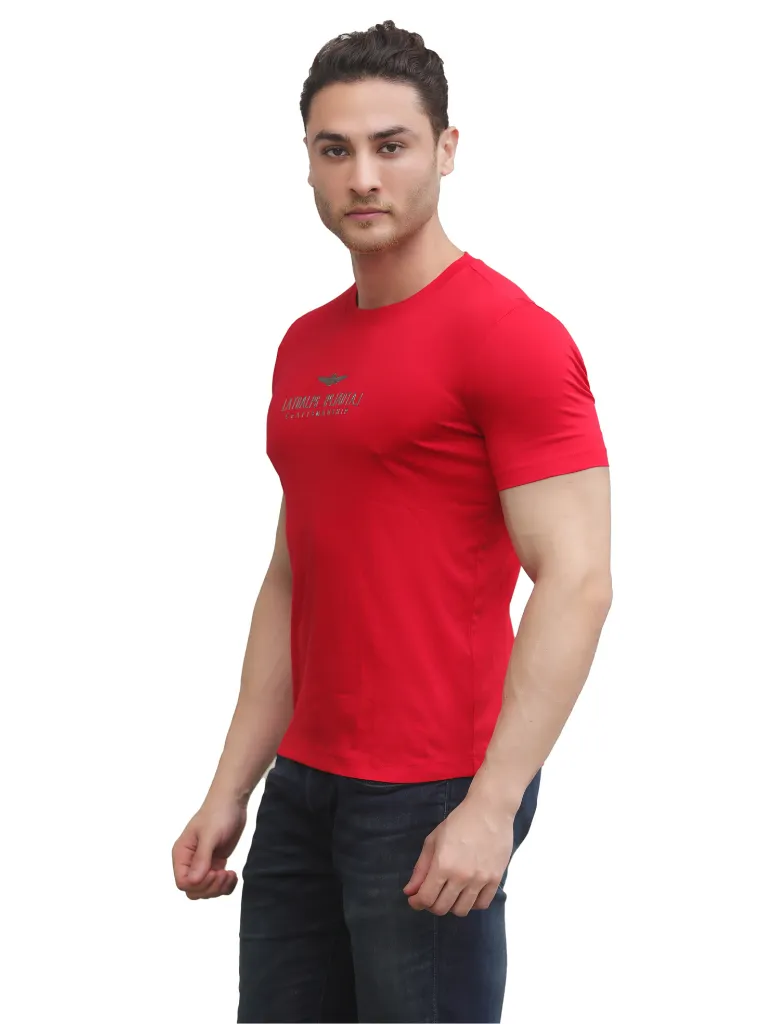 BLACKTREE RED LATOALPS DESIGN T-SHIRT.