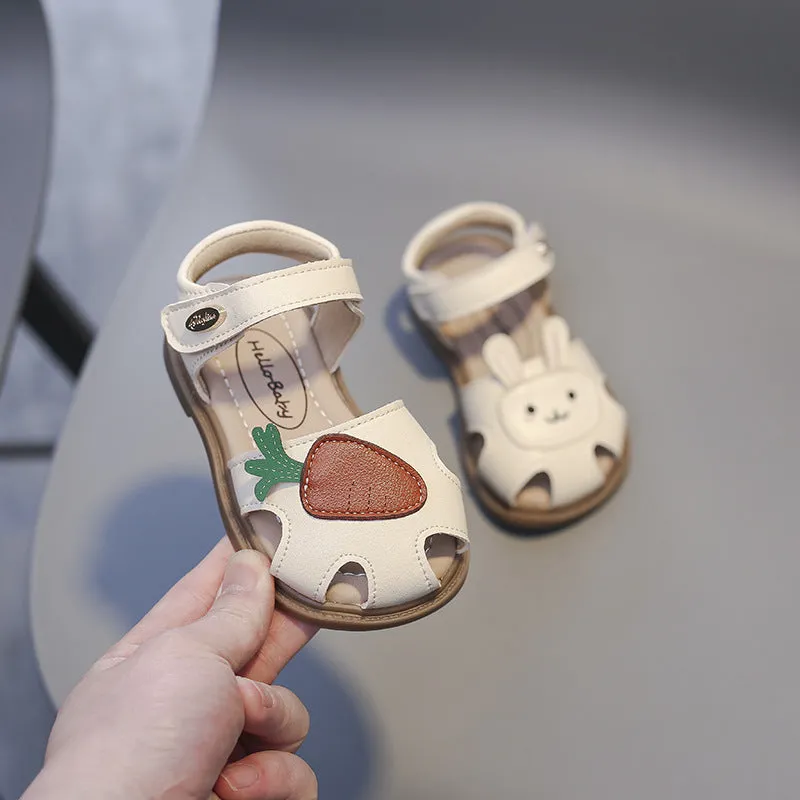 Bunny And Carrot Design Casual Sandals
