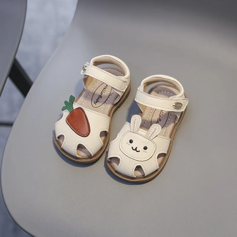 Bunny And Carrot Design Casual Sandals