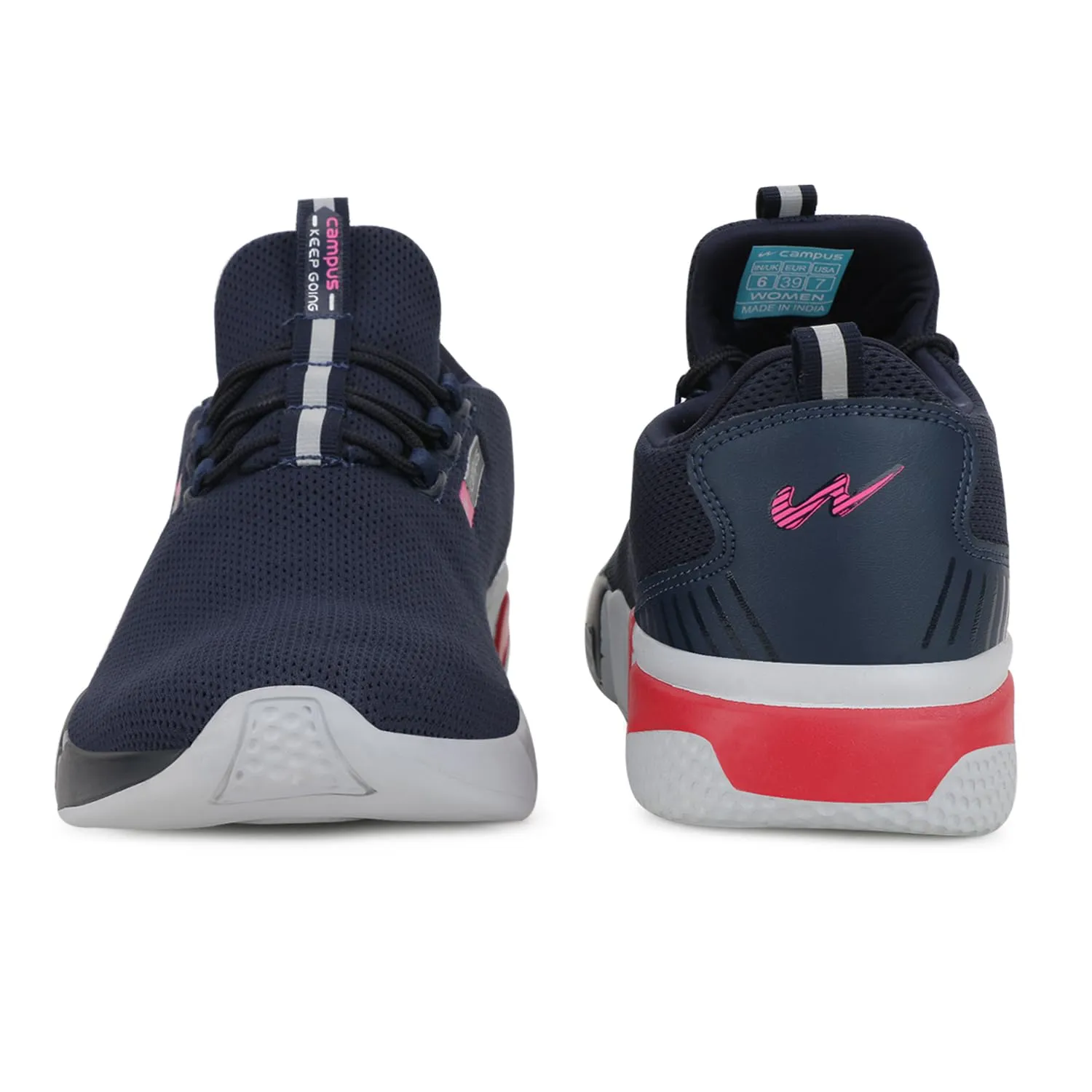 Campus Women's Alexa Navy/Pink Running Shoes - 4UK 5G-663