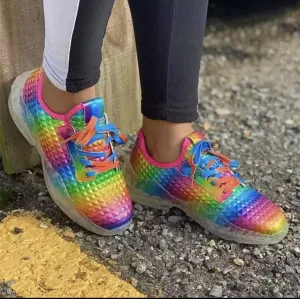 Chicvane Candy Color  Hip-hop Strappy Running Shoes