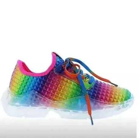 Chicvane Candy Color  Hip-hop Strappy Running Shoes