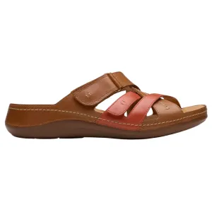 Clarks Cecily Slide Tan Combination Sandal (Women's)