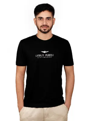 DIGITAL BLACK LATOALPS DESIGN T-SHIRT.