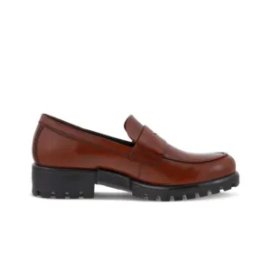 Ecco Women's Modtray Moc-Toe Penny Loafer - Cognac