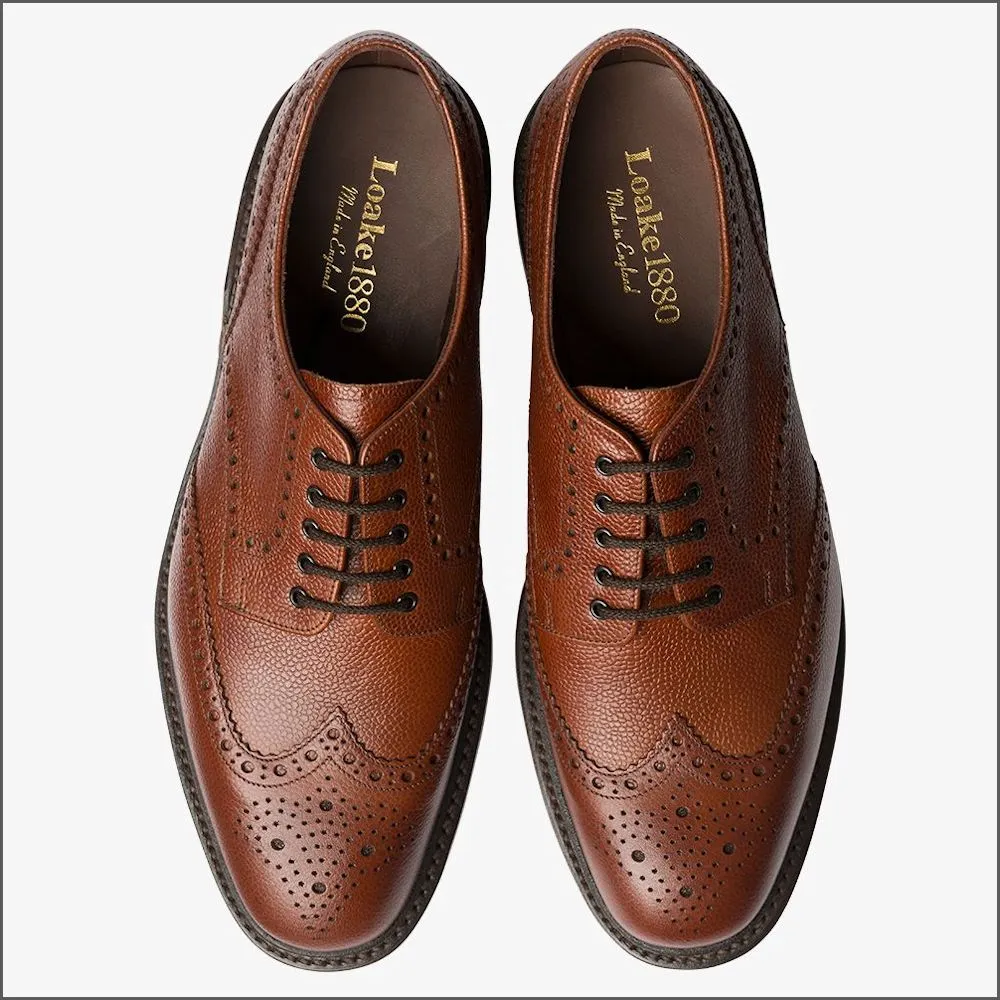 Loake Badminton Dark Brown Premium Brogue@