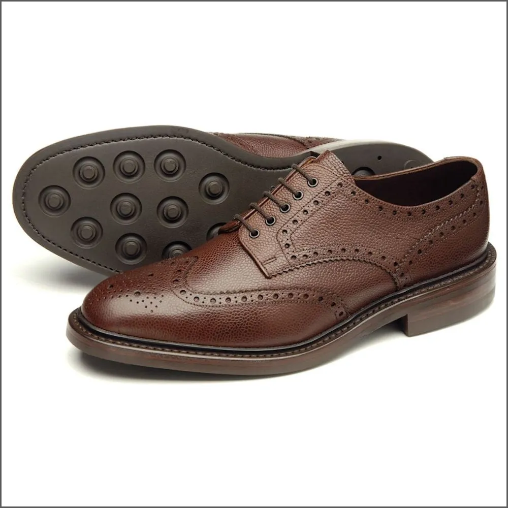 Loake Badminton Dark Brown Premium Brogue@