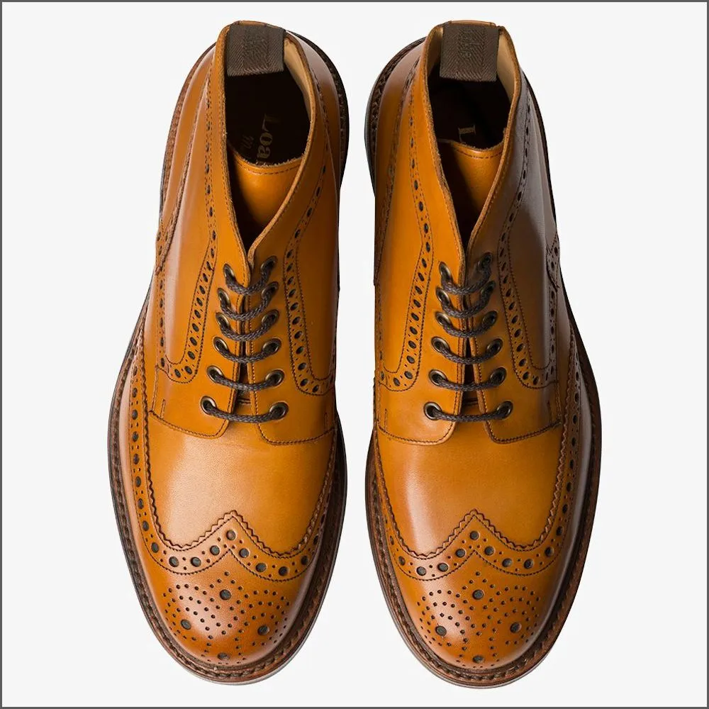 Loake Bedale Tan Brogue Boots@