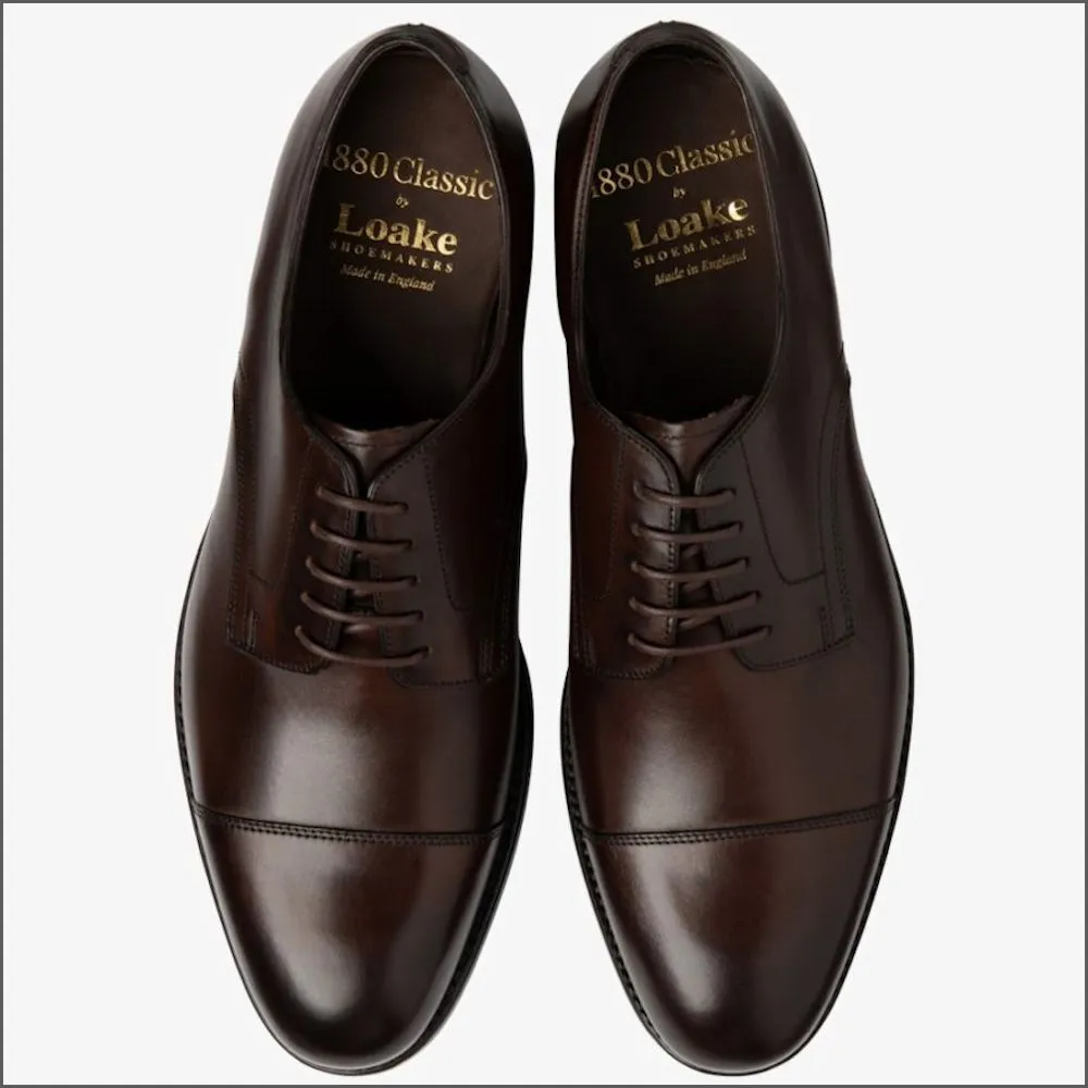 Loake Petergate Scorched Walnut Shoe F Fit@