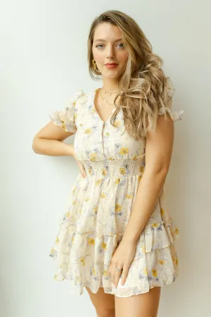moonlit floral dress