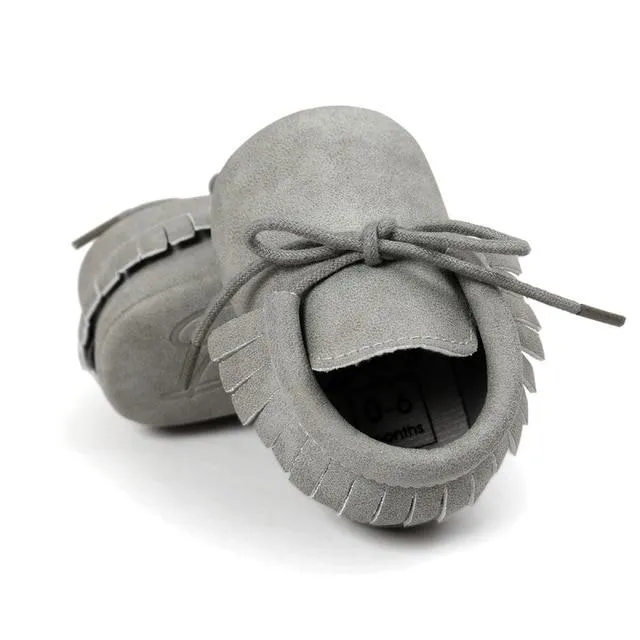 PU Leather Moccasins 0-18M