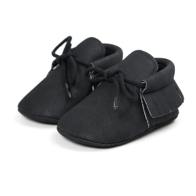 PU Leather Moccasins 0-18M