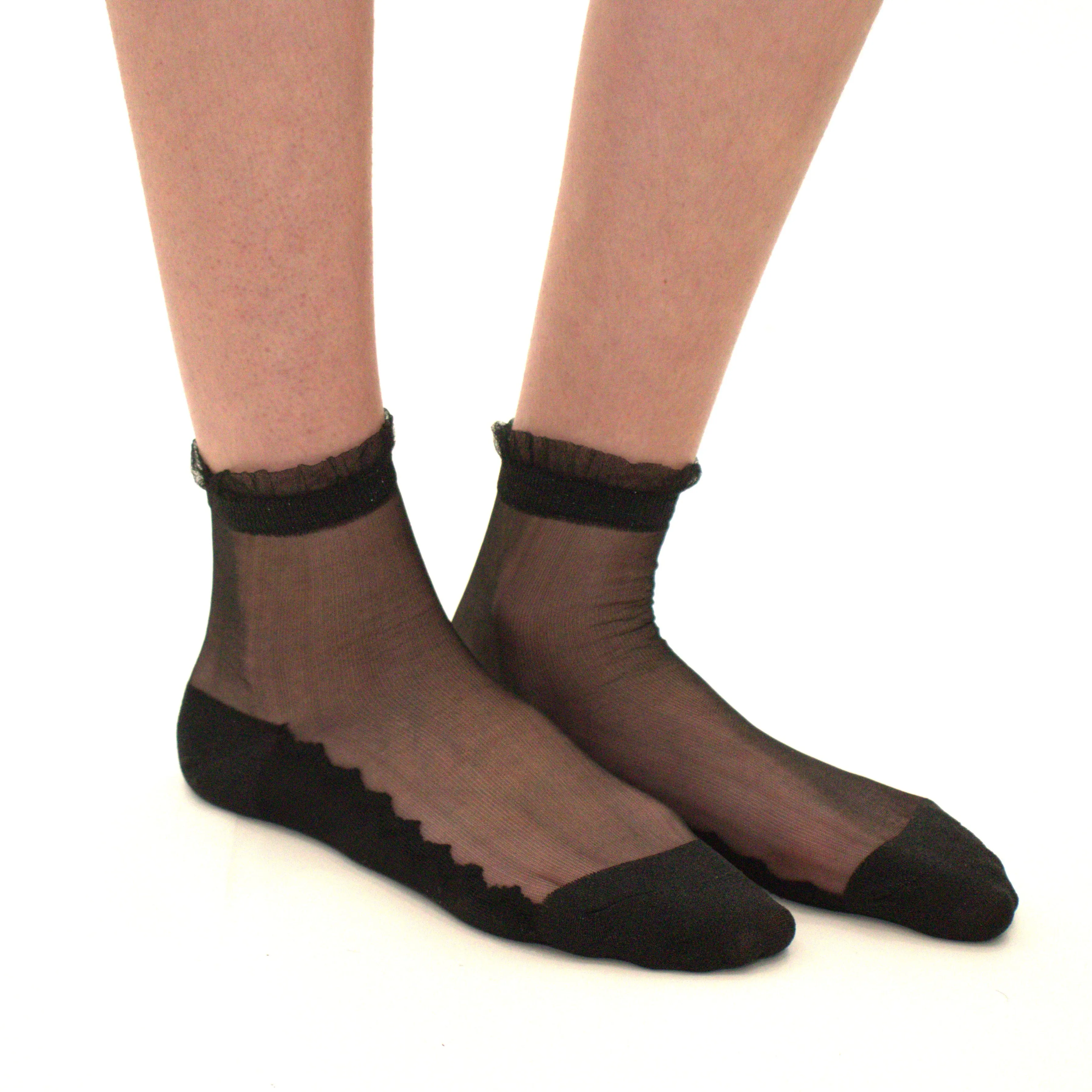 Shine - Noir - La chaussette femme en voile ultra-résistant