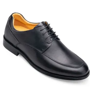 This item only ships to the United States - 6CM / 2.36 Inches - CMR CHAMARIPA Men's Height Increasing Elevator Shoes - Hidden Heel Shoes For Men - Black Derby Shoes