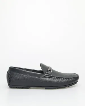 Tomaz C615 Men's Black Streamline Buckle Moccasins