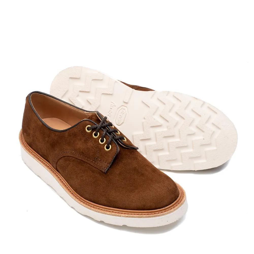 Tricker's For Clutch Cafe Daniel Derby Shoe Ridge Kudu Reverse Suede
