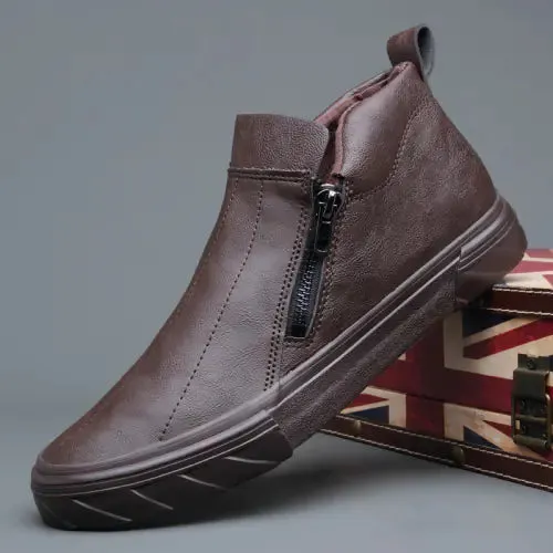 Vulcanized Leather Loafers