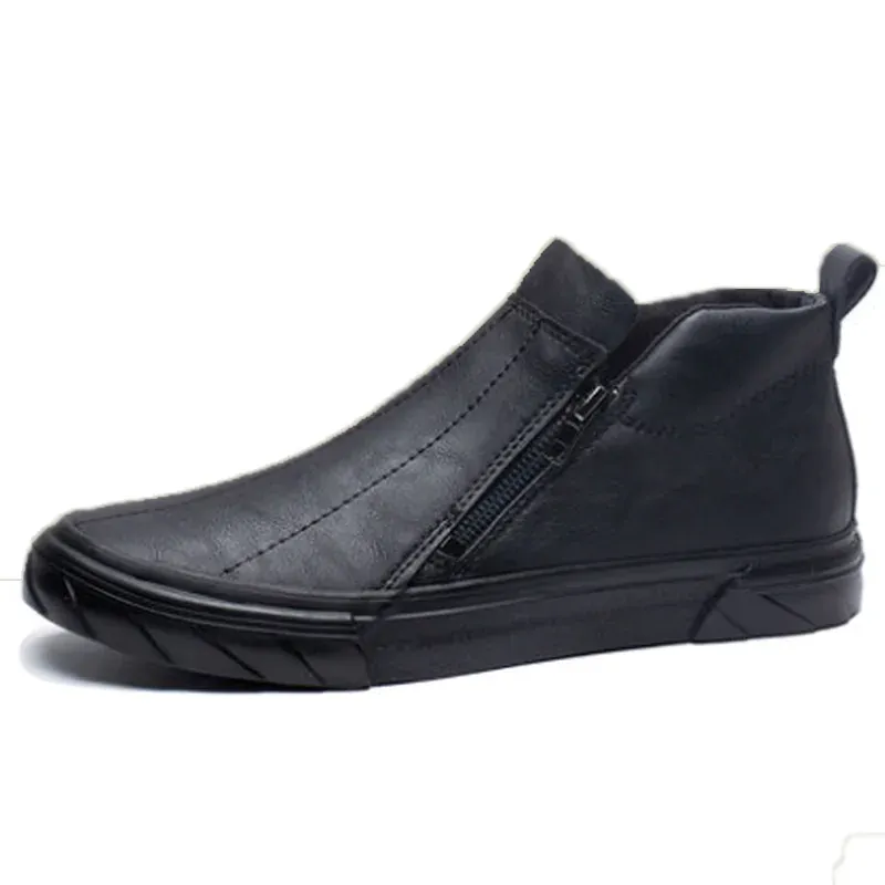 Vulcanized Leather Loafers