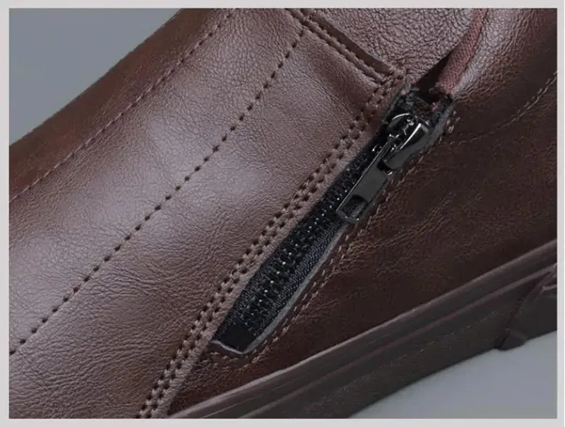 Vulcanized Leather Loafers