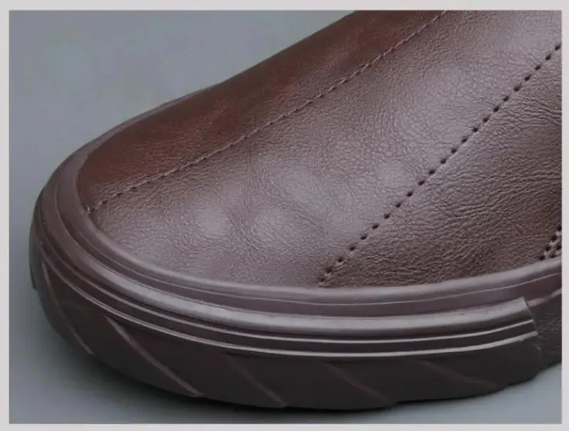 Vulcanized Leather Loafers