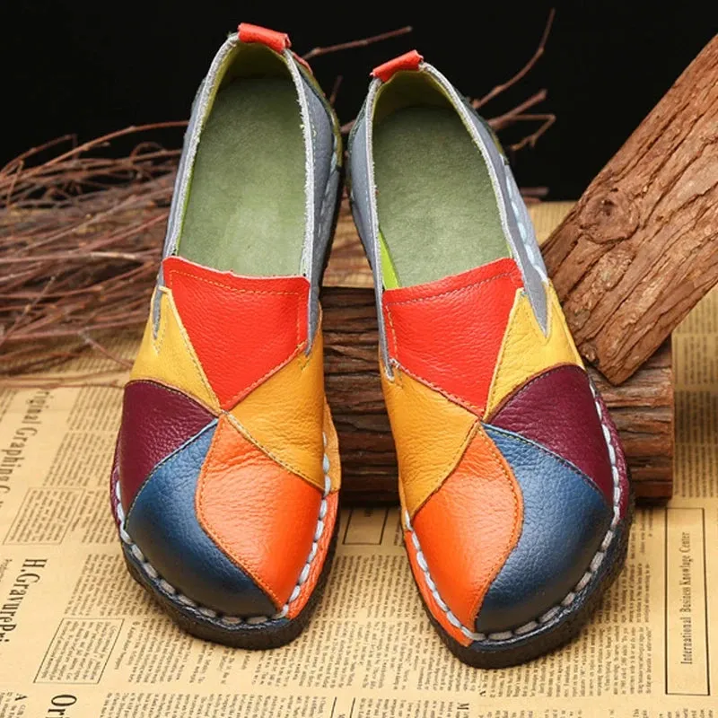 Women's Leather Moccasin Shoes Viena