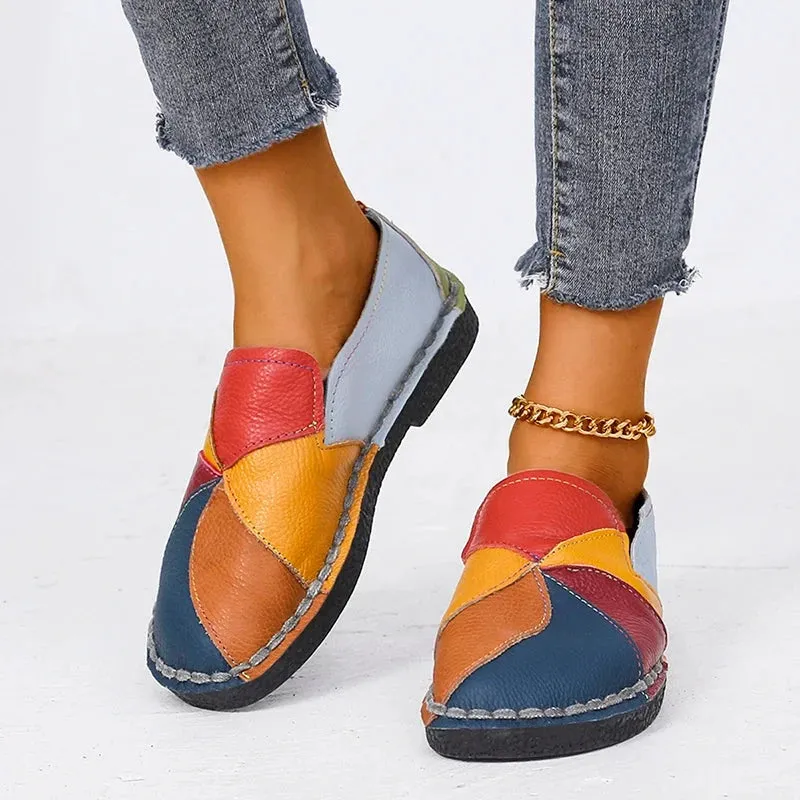 Women's Leather Moccasin Shoes Viena