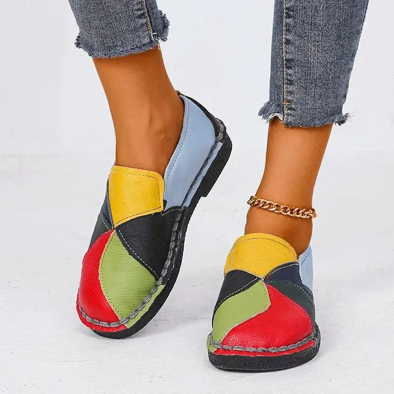 Women's Leather Moccasin Shoes Viena