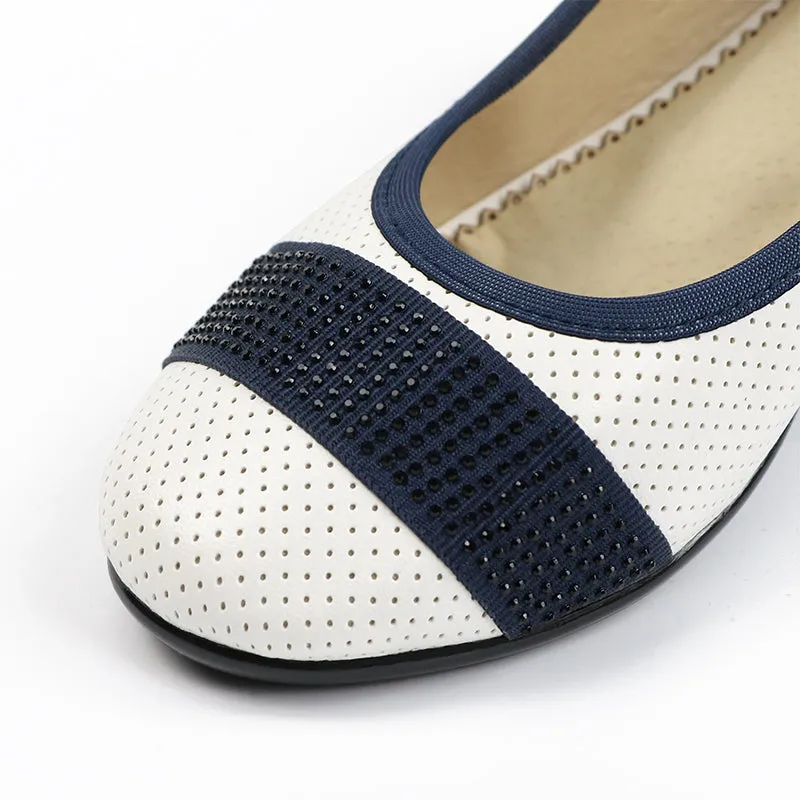 Women's Slip On Fashion Flat Summer Shoes - Pink,White